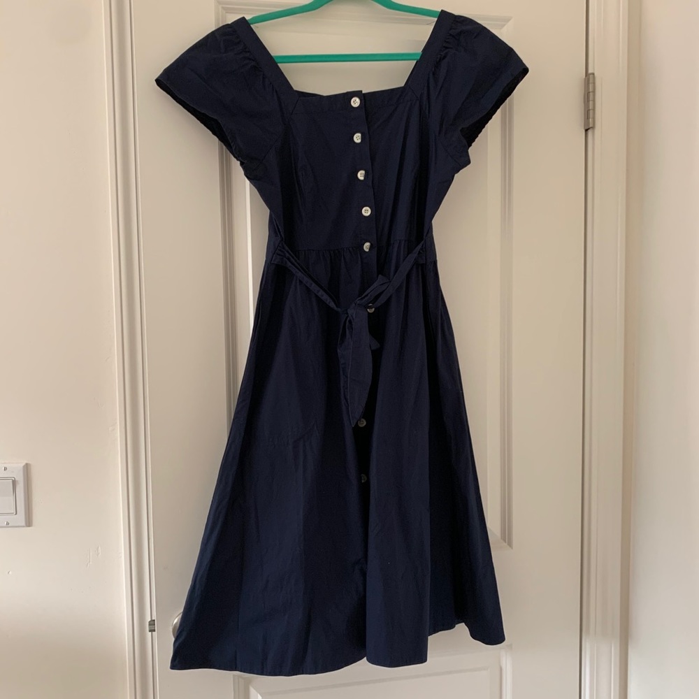 Jcrew midi dress// Navy// size 10p// GUC